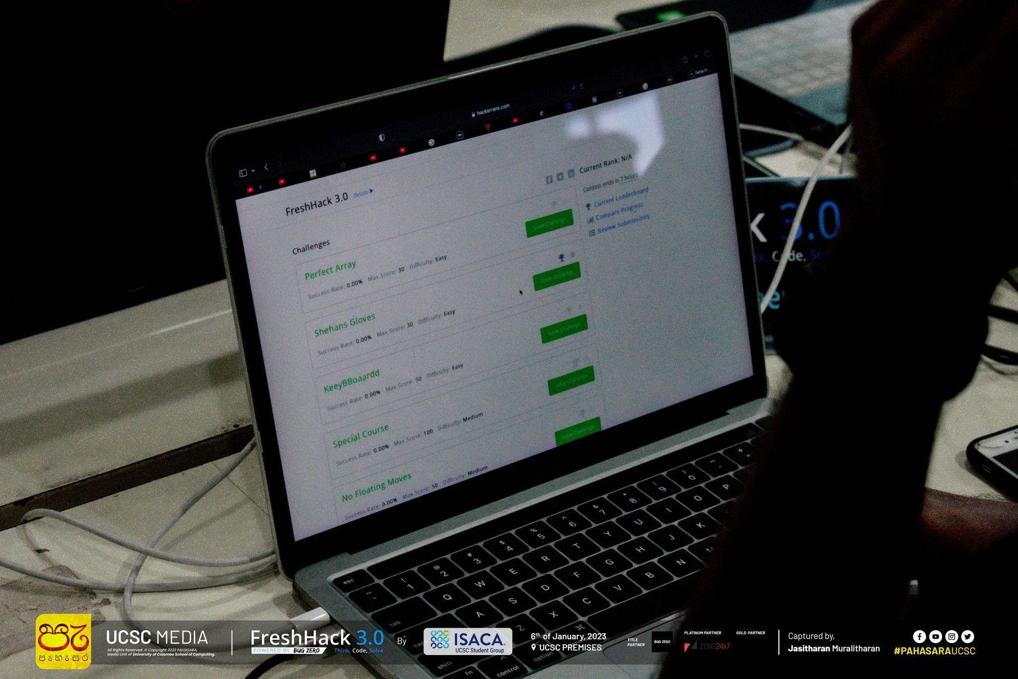 Participants during Freshhack 3.0 CTF