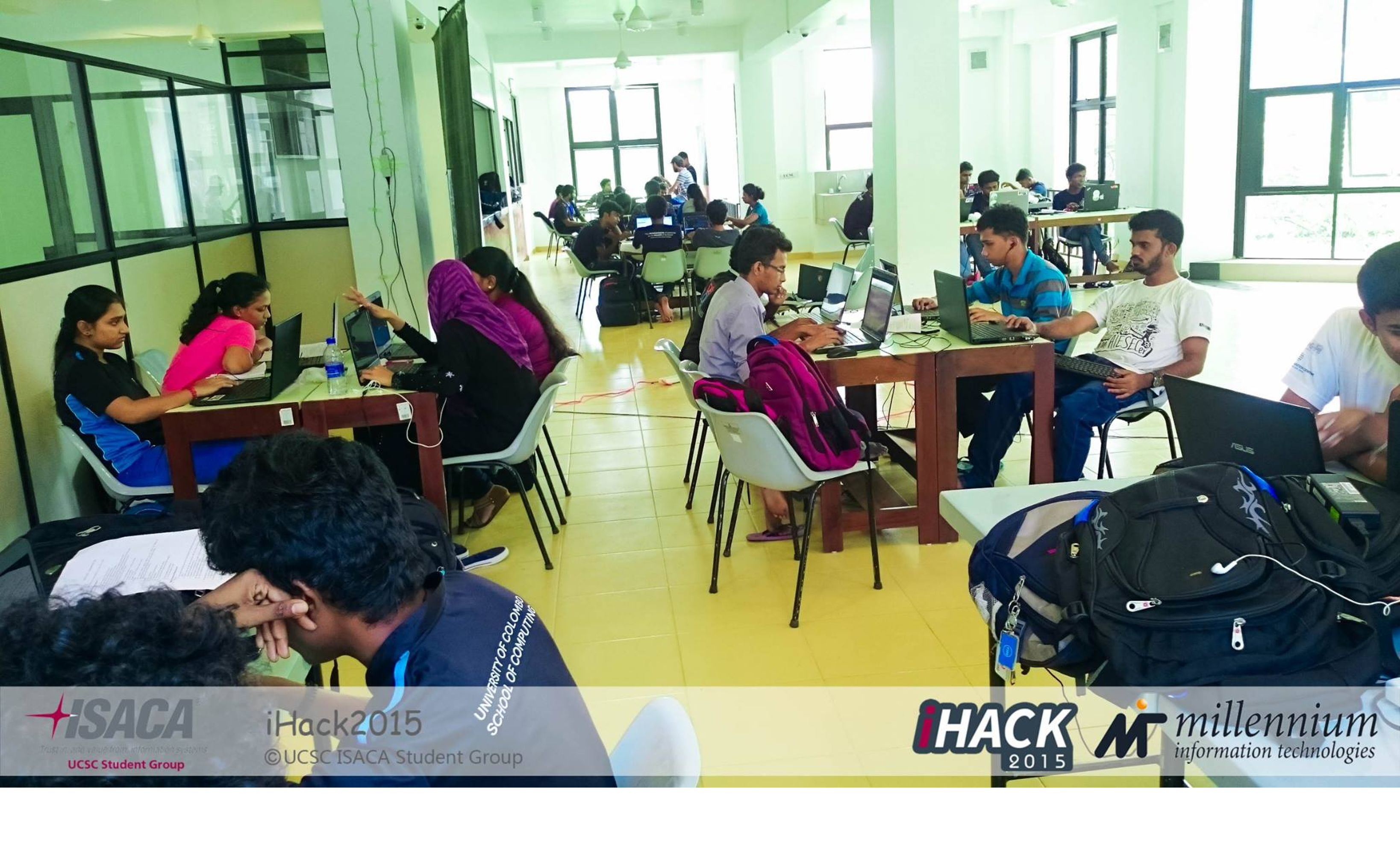 iHack 2015 teams during the hackathon